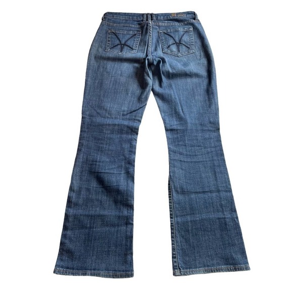 Kut From The Kloth Denim Dark Blue Jeans Size 6 Oversized 32.5L Bootcut #68126 - Picture 5 of 6